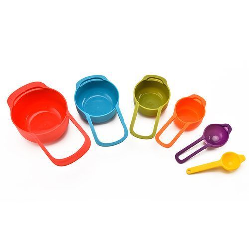 6pcs Kitchen Measuring Spoons - Multicolour