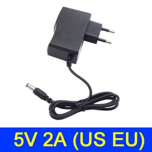 Ac 100v-240v Dc Power Supply Adapter Plug Converter 5v 2a 2000ma For Led Strip Cctv Charger Switch 5.5x2.5mm /eu Plug Q1