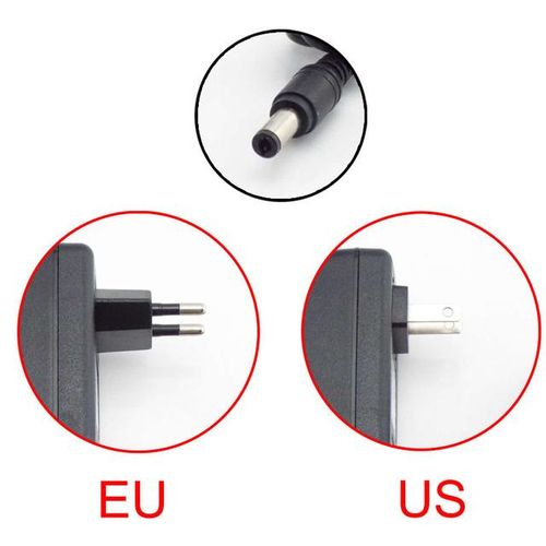 Ac 100v-240v Dc Power Supply Adapter Plug Converter 5v 2a 2000ma For Led Strip Cctv Charger Switch 5.5x2.5mm /eu Plug Q1