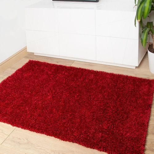 Shaggy Door Mat - Red