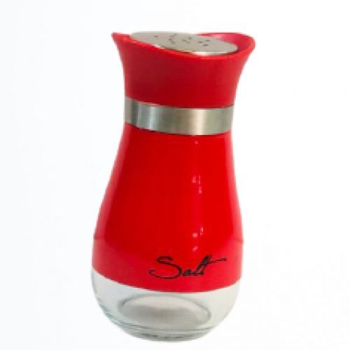 Stainless Steel Salt Spices Shaker - Red