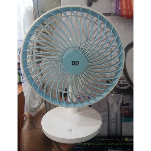 Rechargeable Table Fan With Efficient Wind- Multi Colour