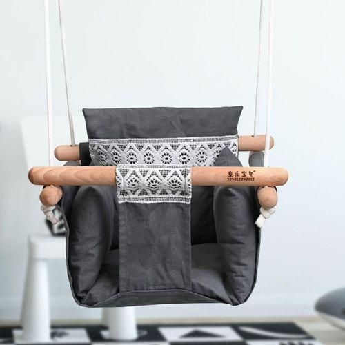 Wood Baby Swing Seat Baby Swing Chair For Infant Children Boys And