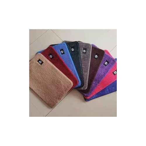 Spot Goods Home Bathroom Door Super Soft Door Mat Toilet Bathroom Absorbent Floor Mat Cashmere-like Carpet Color May Vary