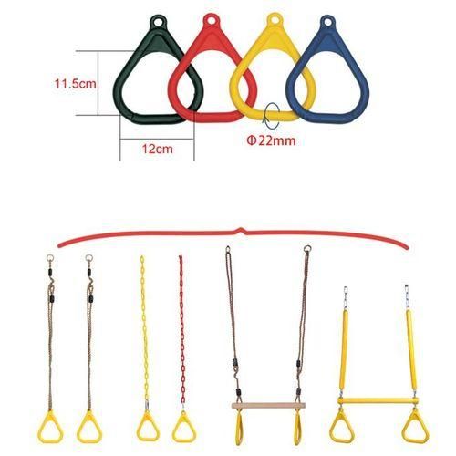 Kids Outdoor Indoor Playground Trapeze Swing Ring Swing Set