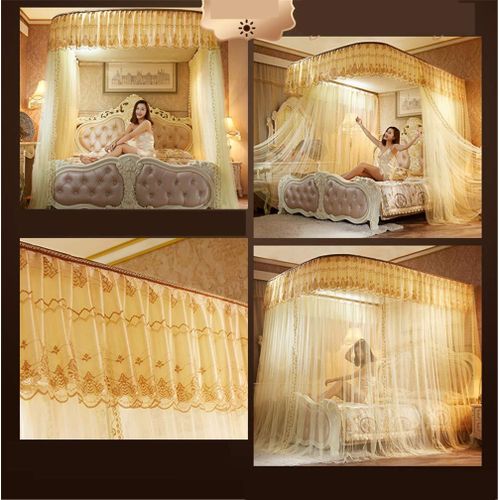 2 Rails Stand mosquito Net 5/6- cream top design may vary