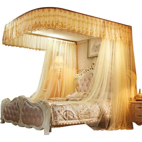 2 Rails Stand mosquito Net 5/6- cream top design may vary