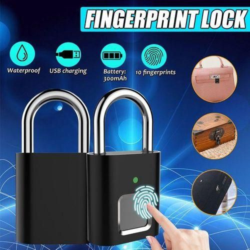 Smart Lock Security Padlock For Door Box Bag USB