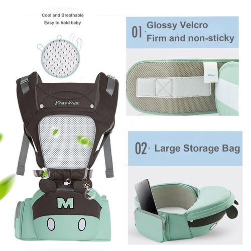 Disney 0-36 Months Breathable Front Facing Baby Carrier Hipseat 20kg Infant