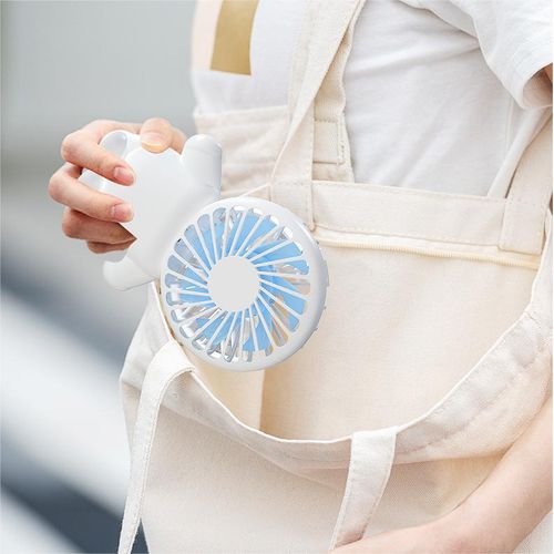 Mini Portable Fan, USB Rechargeable Fan - 3 Speed Setting