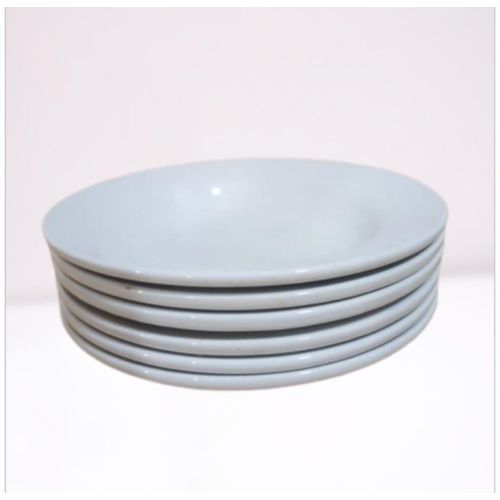 6 Pieces Ceramic Soup Plates &ndash;White