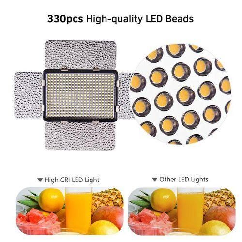 LED Video Light Photography Lamp Panel Brightness Adjustable