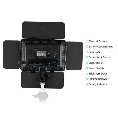 LED Video Light Photography Lamp Panel Brightness Adjustable