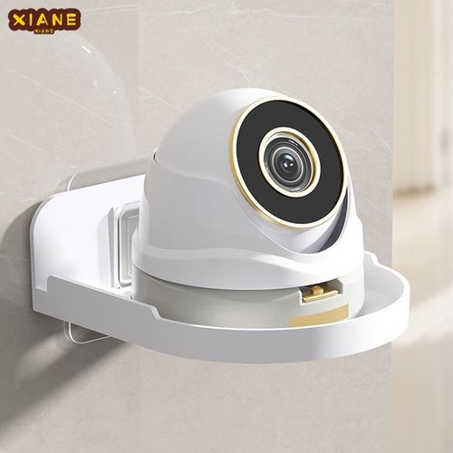 Wall Mount Floating Stand Shelf For Security Camera Mini Bedroom Bathroom Camera Shelf Monitoring Tray Organization Storage