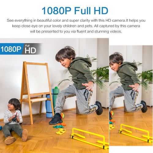 Mini WiFi Camera HD 1080P Indoor Home Security Wide Angle Night Vision Motion Surveillance Wireless Micro Camera Baby Monitor