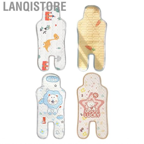 Lanqistore Baby Car Cooler Pad Ice Cushioned Mat Mesh Cloth Cartoon Pattern