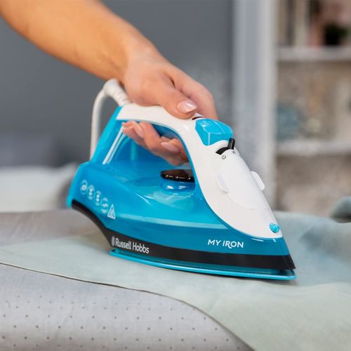 Russell Hobbs Soleplate Steam Iron Box - Blue