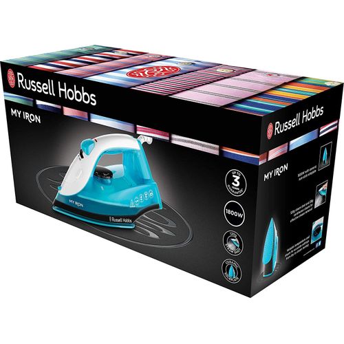 Russell Hobbs Soleplate Steam Iron Box - Blue