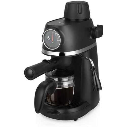 Saachi High Grade Electric 4Cup 3.5 Bar Coffee, Espresso And Cappuccino Maker Machine - Black