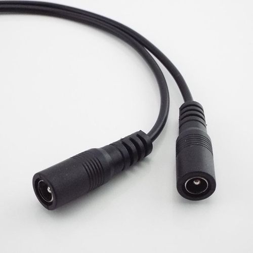 5.5*2.1mm 1 Female to 2 Male Way DC Power Splitter Connector Plug Extension Cable  CCTV LED Strip Light Supply Adapter