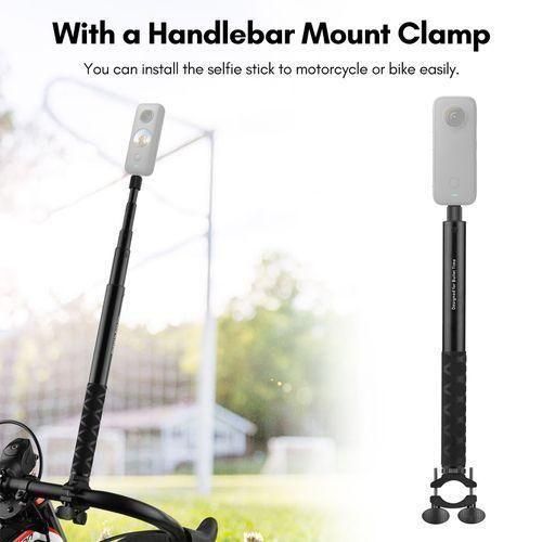 Motorcycle Bike Invisible Selfie Stick Handlebar Mount