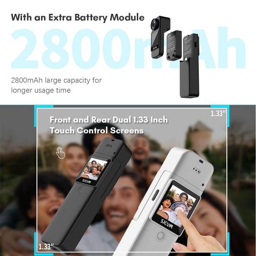 SJCAM C300 4K 30FPS Mini Action Camera 5G/2.4G WiFi Sports Camera Dual Touch Control Screens - black My