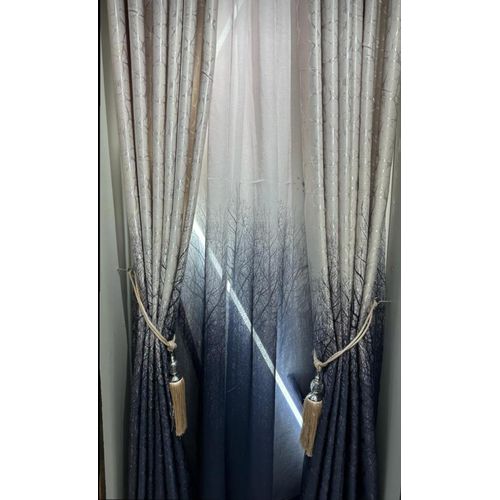 Blue Kibira Curtain Piece-Blue