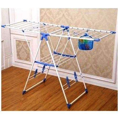 Steel Clothes Rack, Dryer. Drying, Rod, Hanger - White, Blue