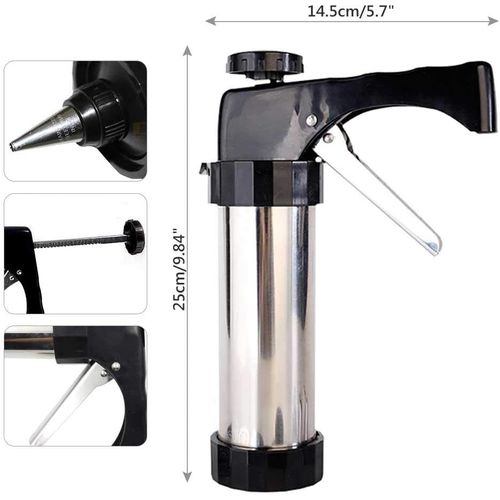 Stainless Steel Disc Cookie Making Kit, 13 Pieces And 8 Pipes