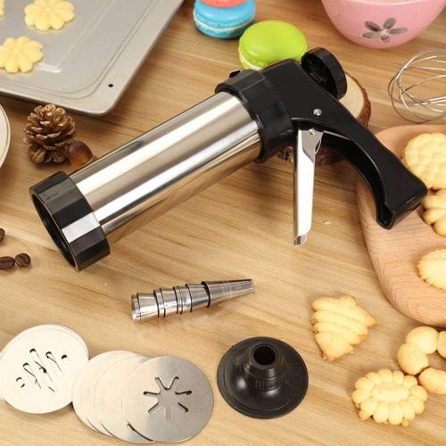 Stainless Steel Disc Cookie Making Kit, 13 Pieces And 8 Pipes