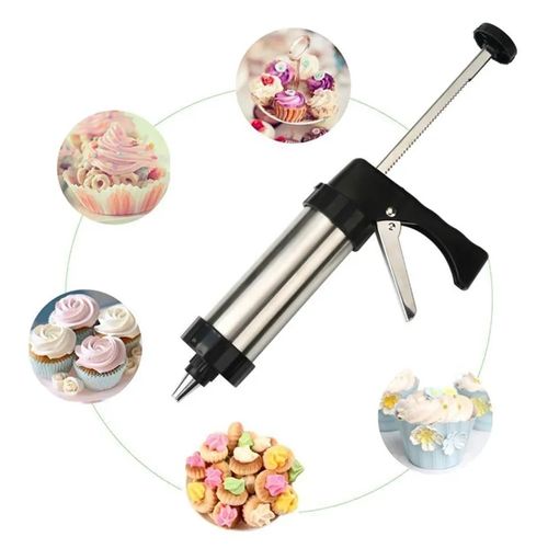 Stainless Steel Disc Cookie Making Kit, 13 Pieces And 8 Pipes