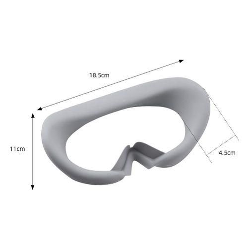 915 Generation VR Silicone Interface Cover for Pico 4 VR Headset AntiLeakage VR Silicone Pad AntiLeakage Light Blocking SleeveGray