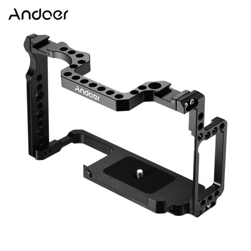 Andoer Camera Cage Aluminum Alloy With 1/4 Inch & 3/8 Inch