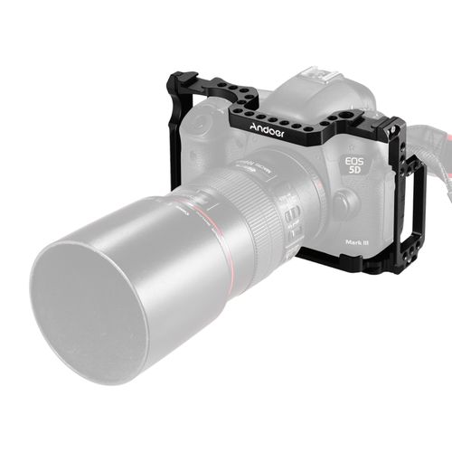 Andoer Camera Cage Aluminum Alloy With 1/4 Inch & 3/8 Inch
