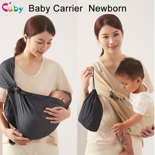 CUBY Summer Breathable Mesh Baby Wrap Carrier Newborn to Toddler - Stretchy