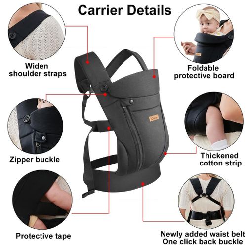 CUBY Ergonomic Baby Carrier Ice Silk Baby Sling Comfortable Newborn Carrier