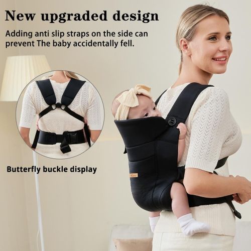 CUBY Ergonomic Baby Carrier Ice Silk Baby Sling Comfortable Newborn Carrier