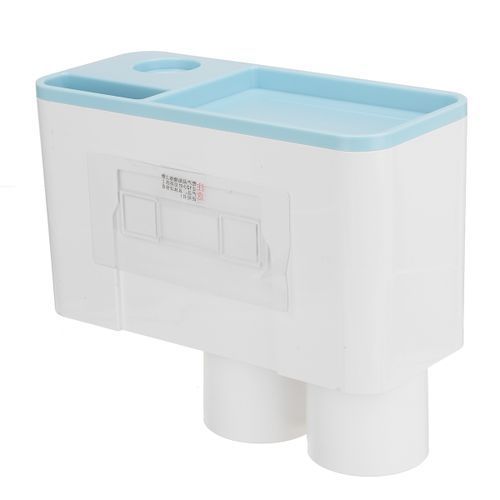 Magnetic 1/2/3/4/5 Cups Bathroom Toothbrush Holder Storage Rack With Toothpaste Dispenser Squeezer Wall Mount Organizer Punch-Free Self Adhesive White