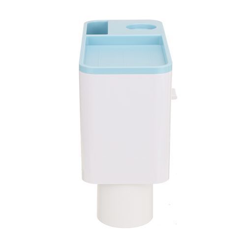 Magnetic 1/2/3/4/5 Cups Bathroom Toothbrush Holder Storage Rack With Toothpaste Dispenser Squeezer Wall Mount Organizer Punch-Free Self Adhesive White