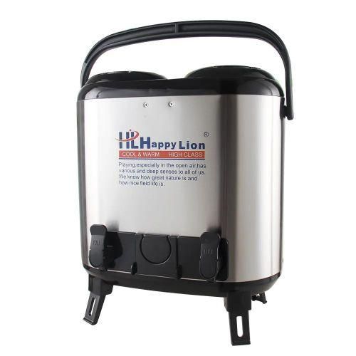 15 Litres Twin Hot & Cold Thermos Tea Coffee Water Flask-Silver