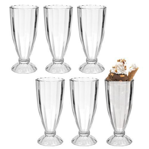 6 Pieces Set Of Milk Shakes/Ice Cream/Cocktail Drinking Glasses