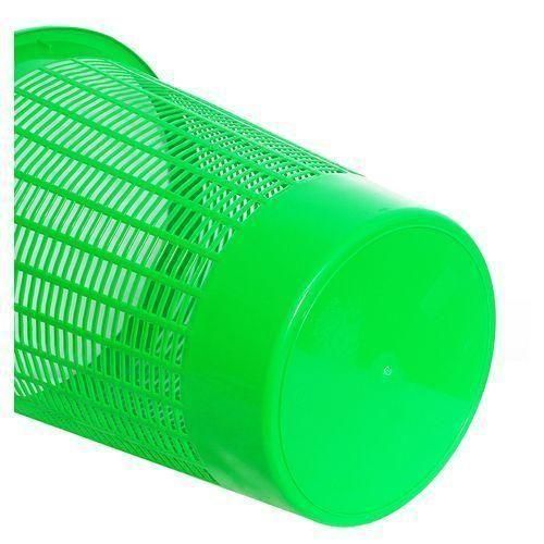 Basket Home Plastic Laundry Basket With a Lid - Green