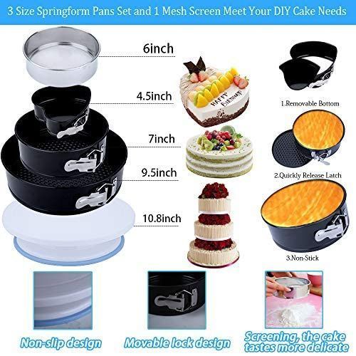 288 Pieces Of Cake Baking,Decorating Kit Set, Blue.