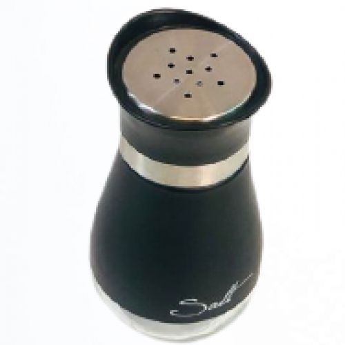 Stainless Steel Salt Spices Shaker - Black