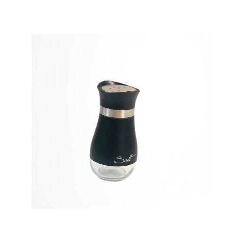 Stainless Steel Salt Spices Shaker - Black