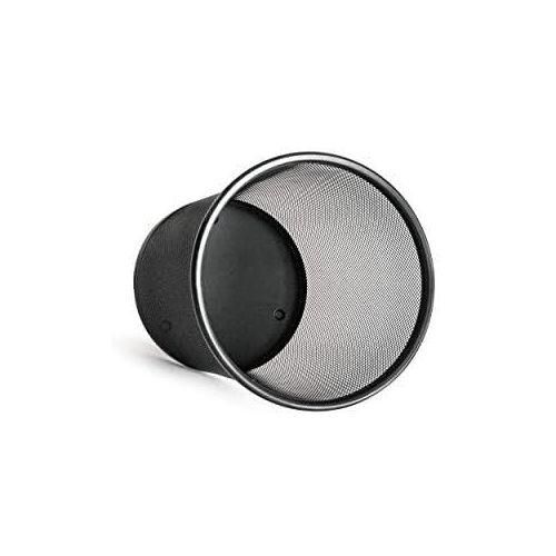 Dust Bins- Round Shape Metal Mesh Waste Bins-Black