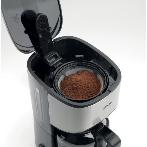 Kenwood Coffee Maker Upto 6 Cups Reusable Filter- Auto Off/ Keep Warm - CMM05 SILVER
