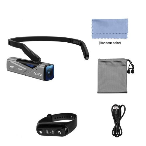 ORDRO EP7 Head Wearable 4K 60fps Video Camera with Remote Control - grey My