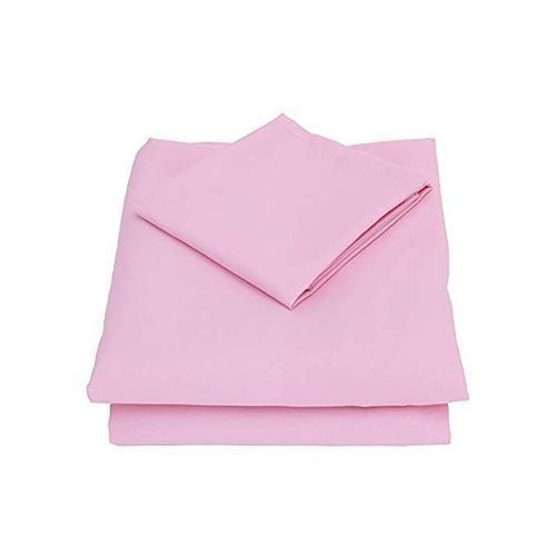 New Pair Of 5*6 Bedsheets with Two Pillow Cases - Pink