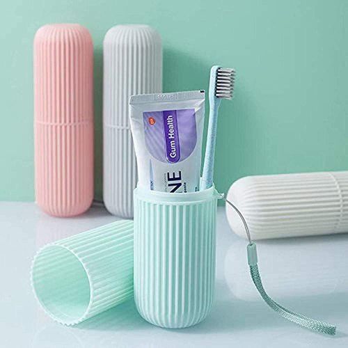Portable Toothbrush Paste Cap Case Storage, Colors May Vary.